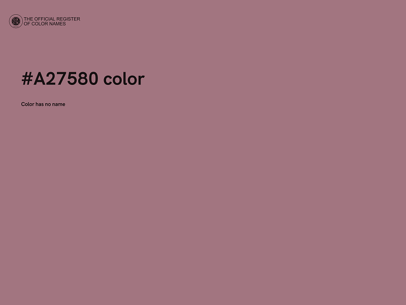 #A27580 color image