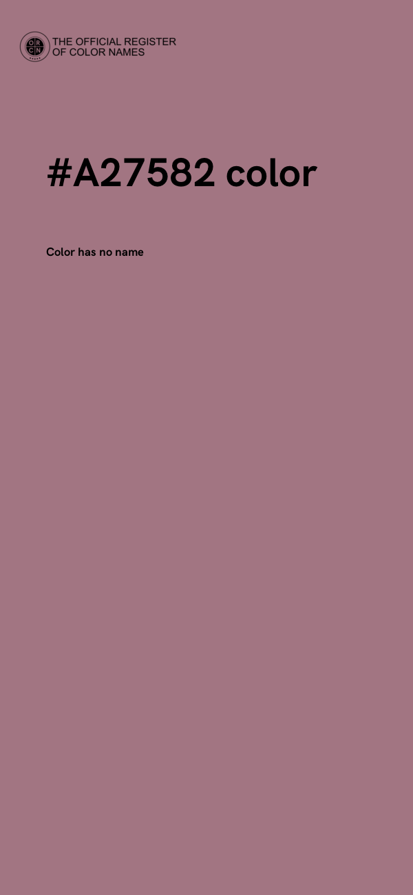 #A27582 color image