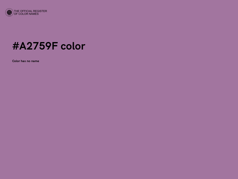 #A2759F color image