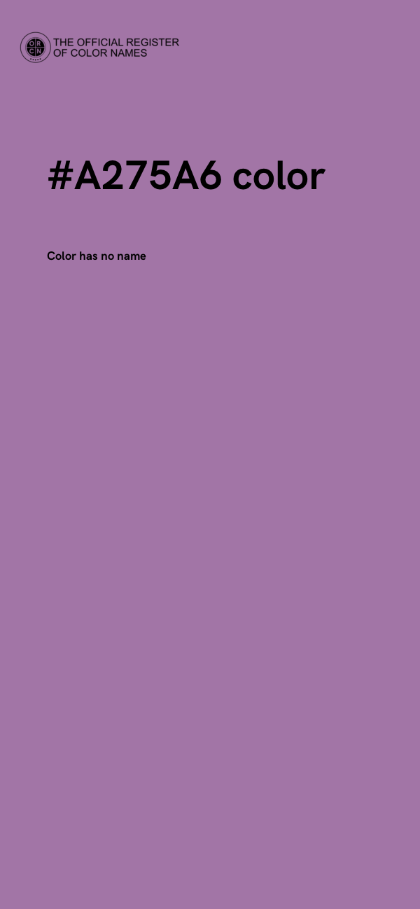 #A275A6 color image