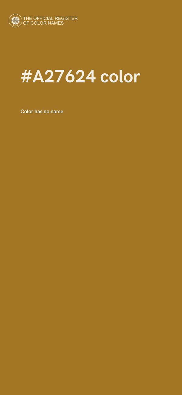 #A27624 color image