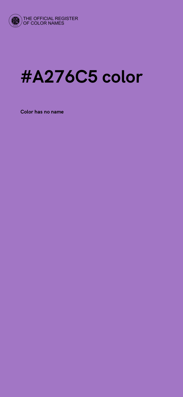 #A276C5 color image