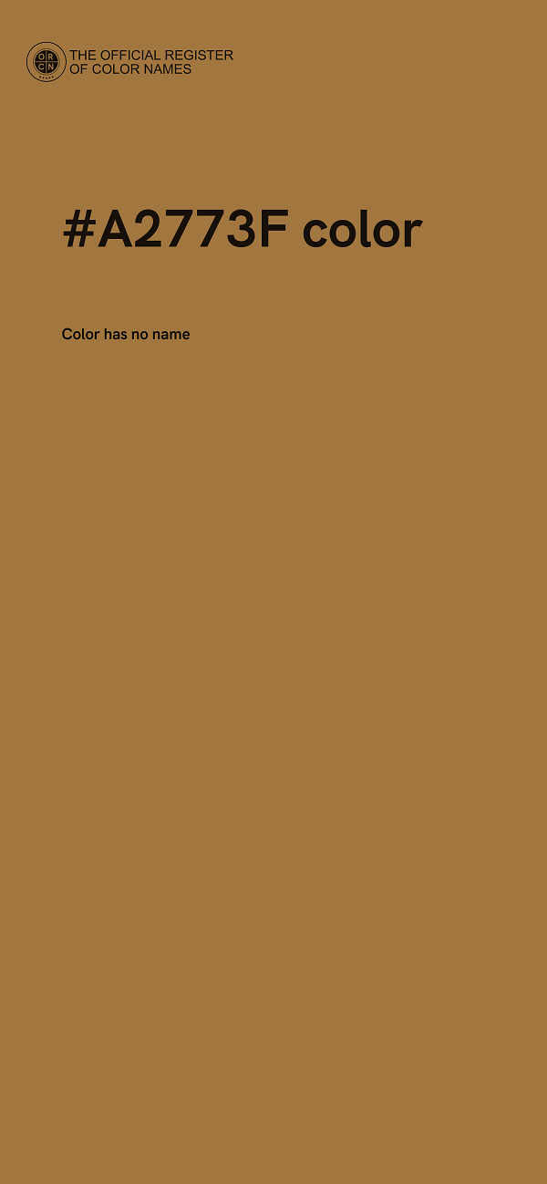 #A2773F color image