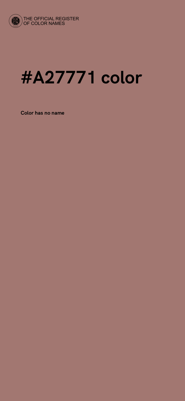 #A27771 color image