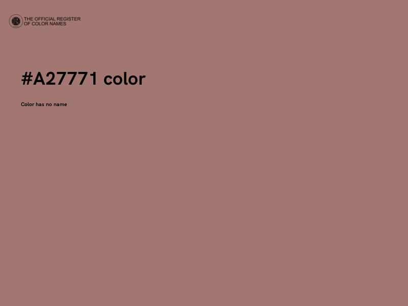 #A27771 color image