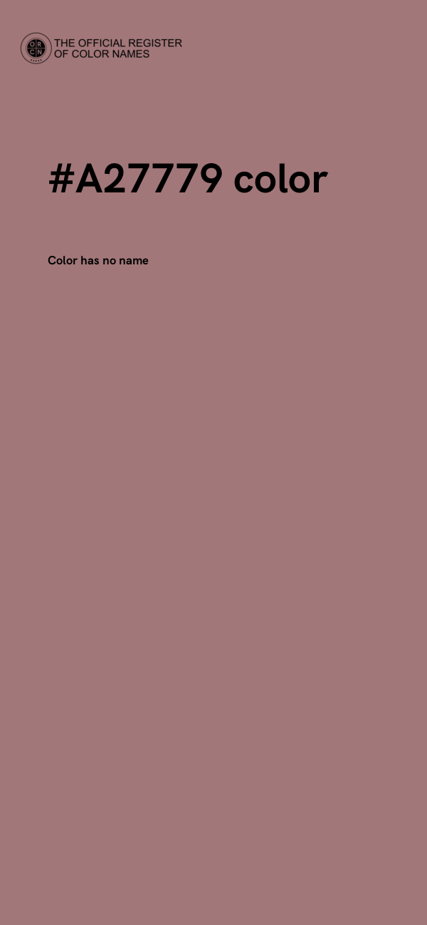 #A27779 color image
