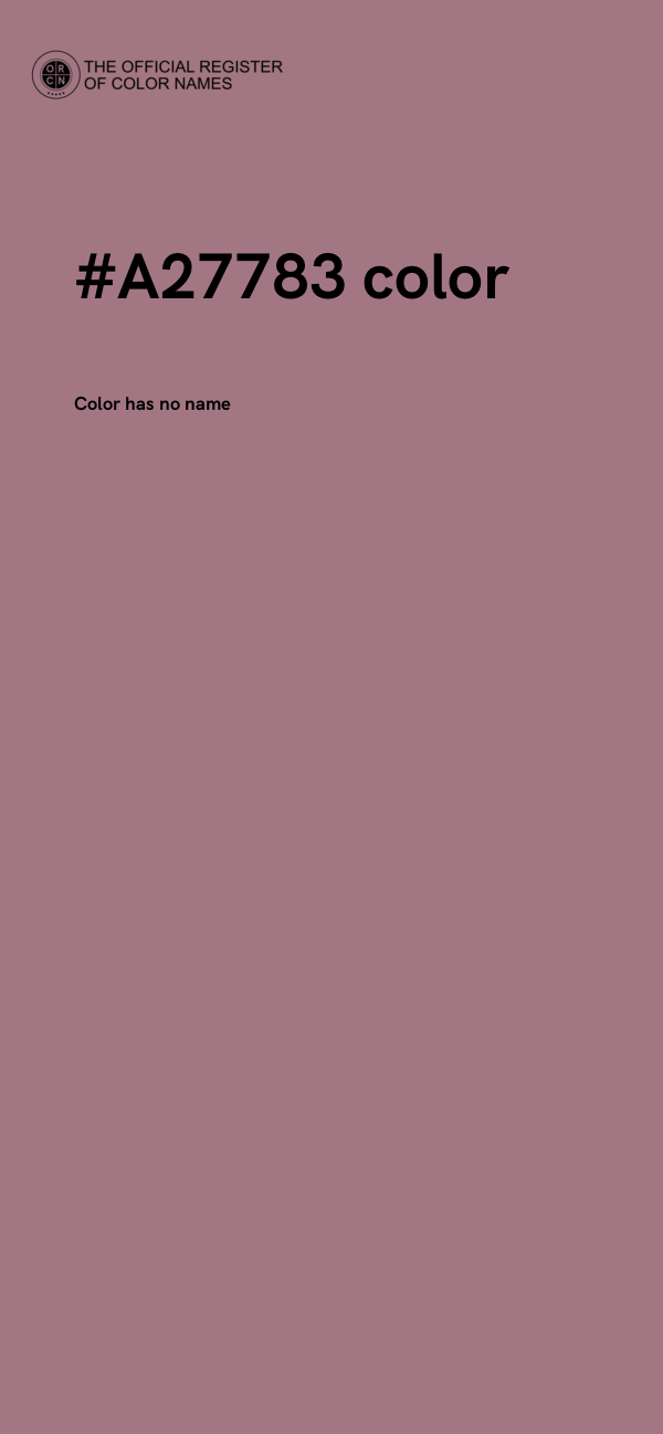 #A27783 color image