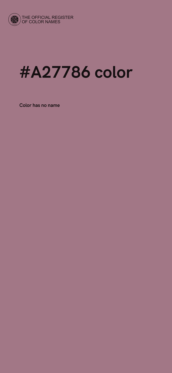 #A27786 color image