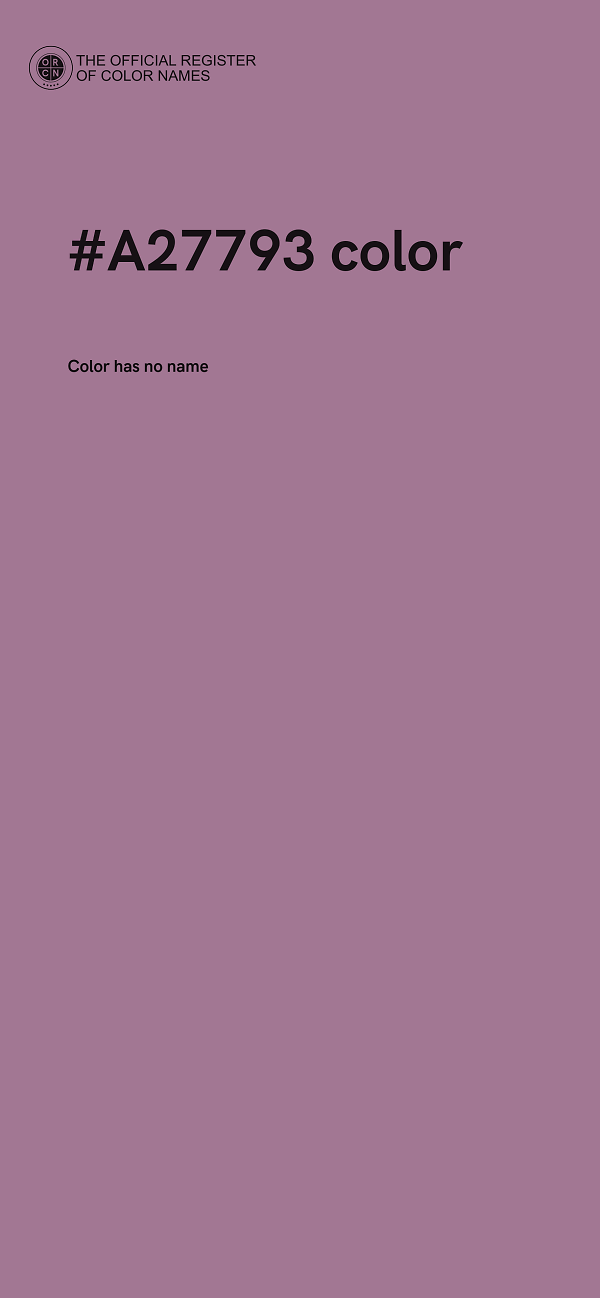#A27793 color image
