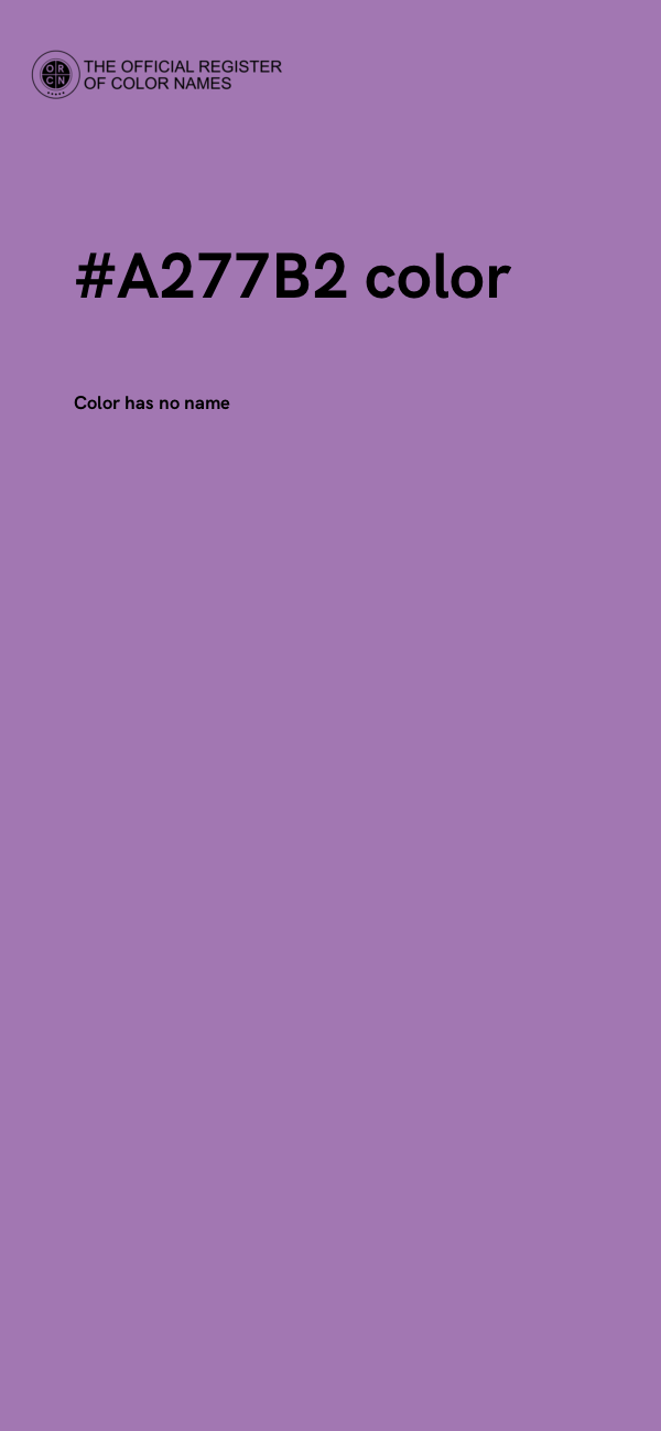 #A277B2 color image