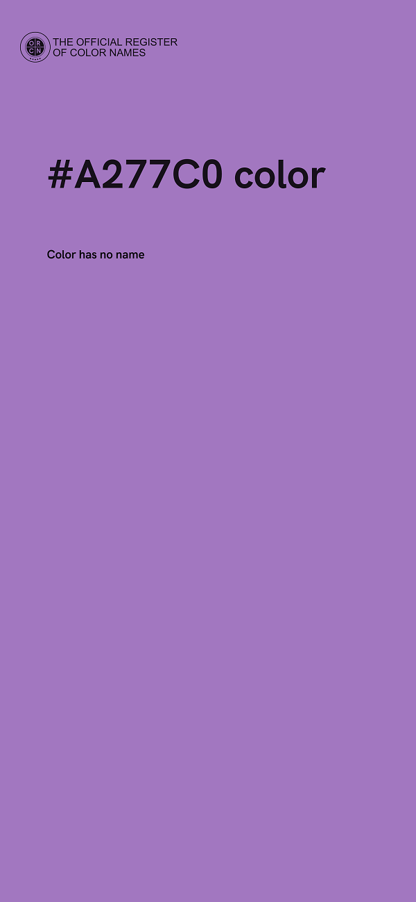 #A277C0 color image