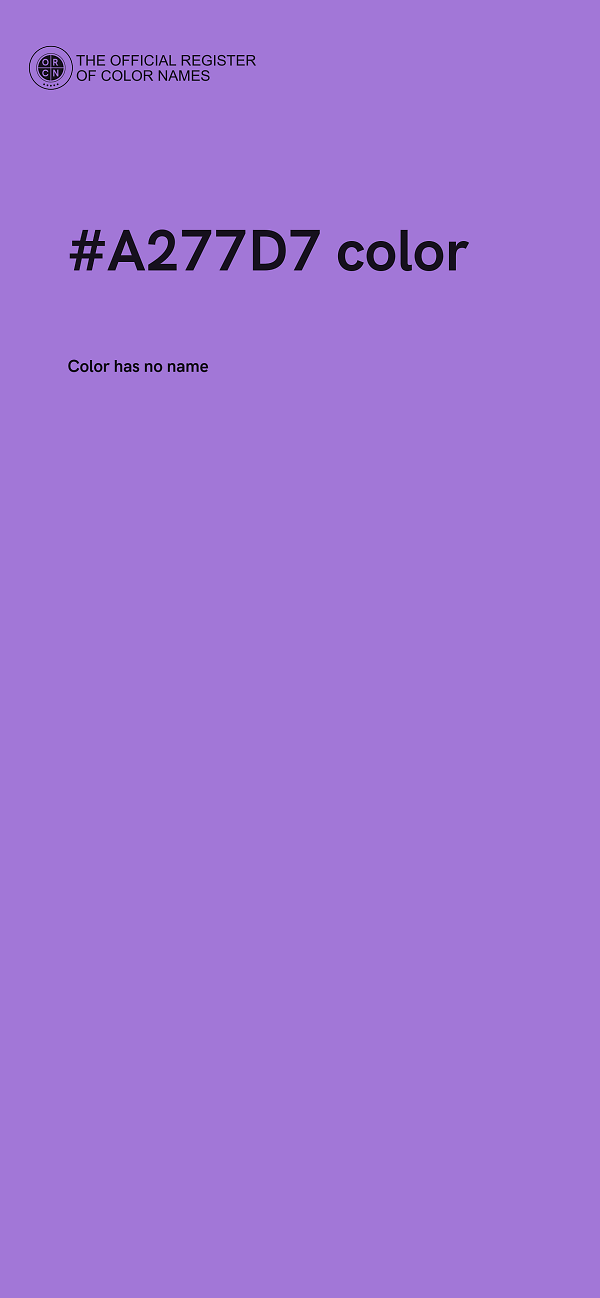 #A277D7 color image