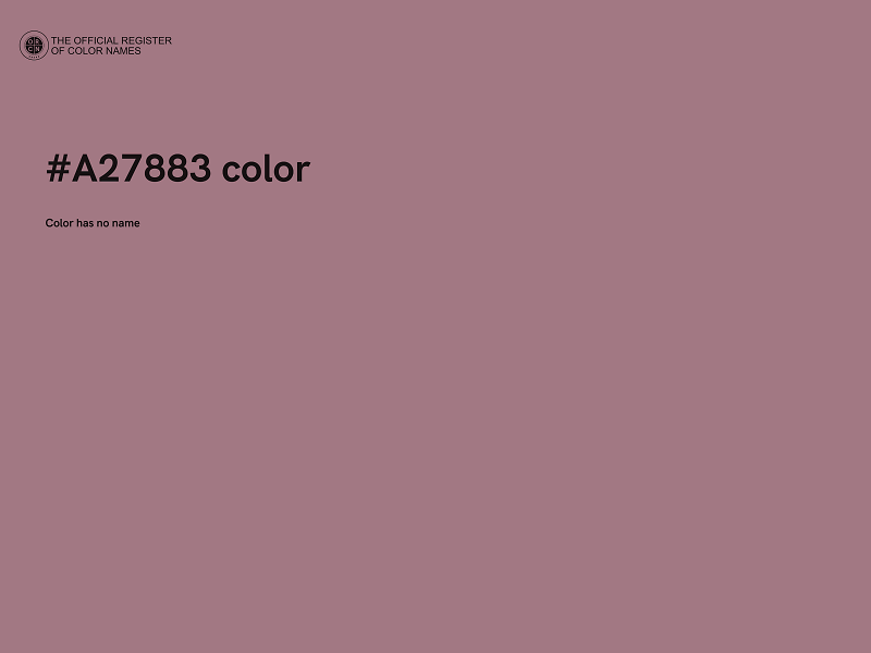 #A27883 color image