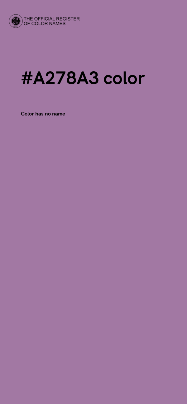 #A278A3 color image