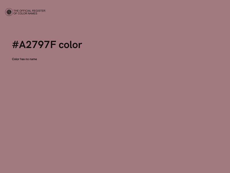 #A2797F color image