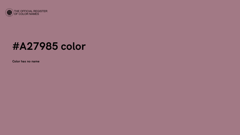 #A27985 color image