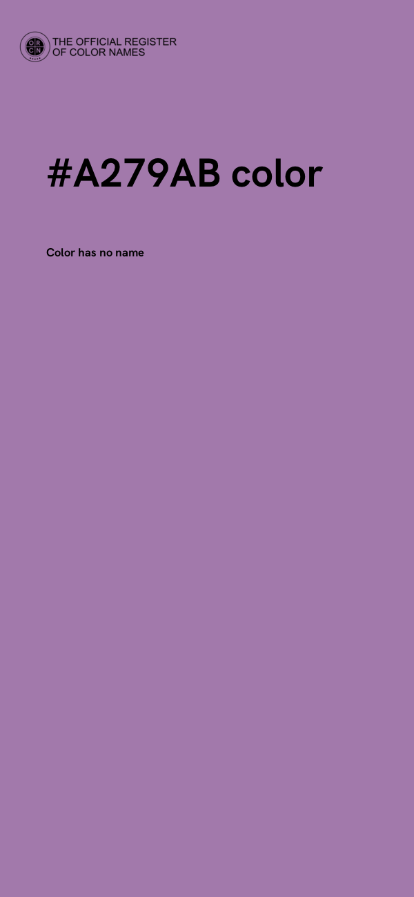 #A279AB color image