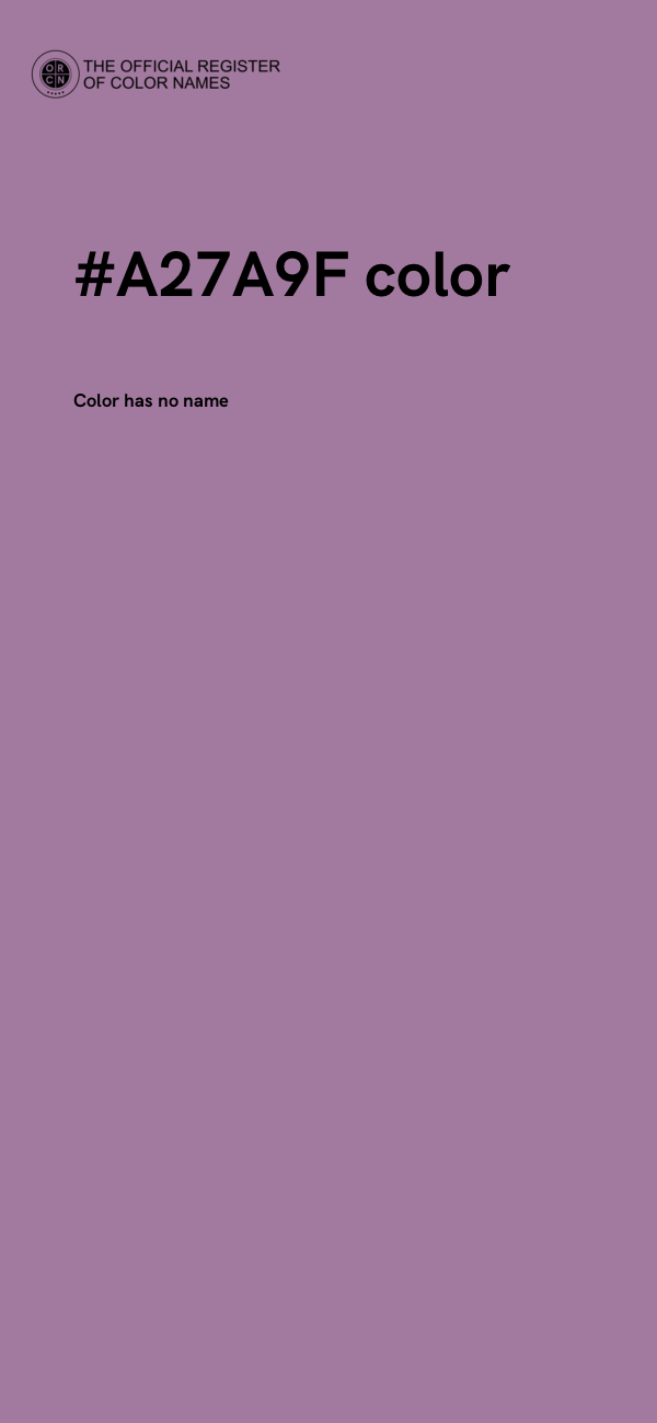 #A27A9F color image