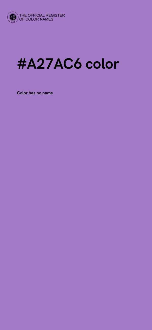 #A27AC6 color image