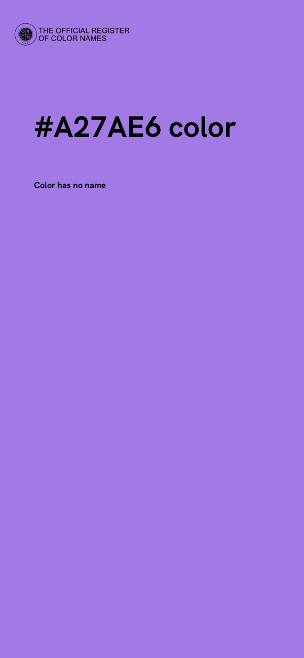 #A27AE6 color image