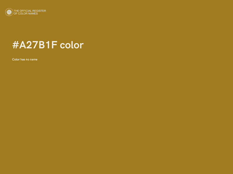 #A27B1F color image