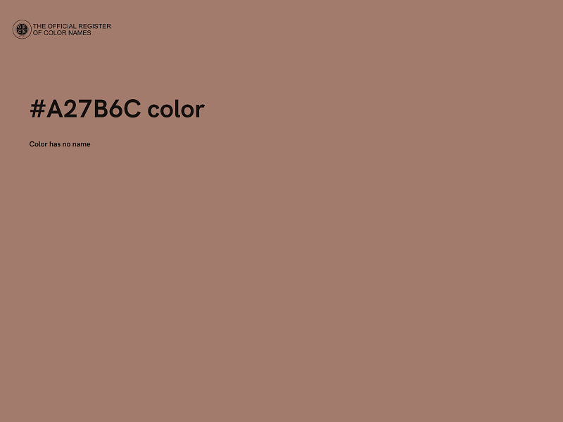 #A27B6C color image