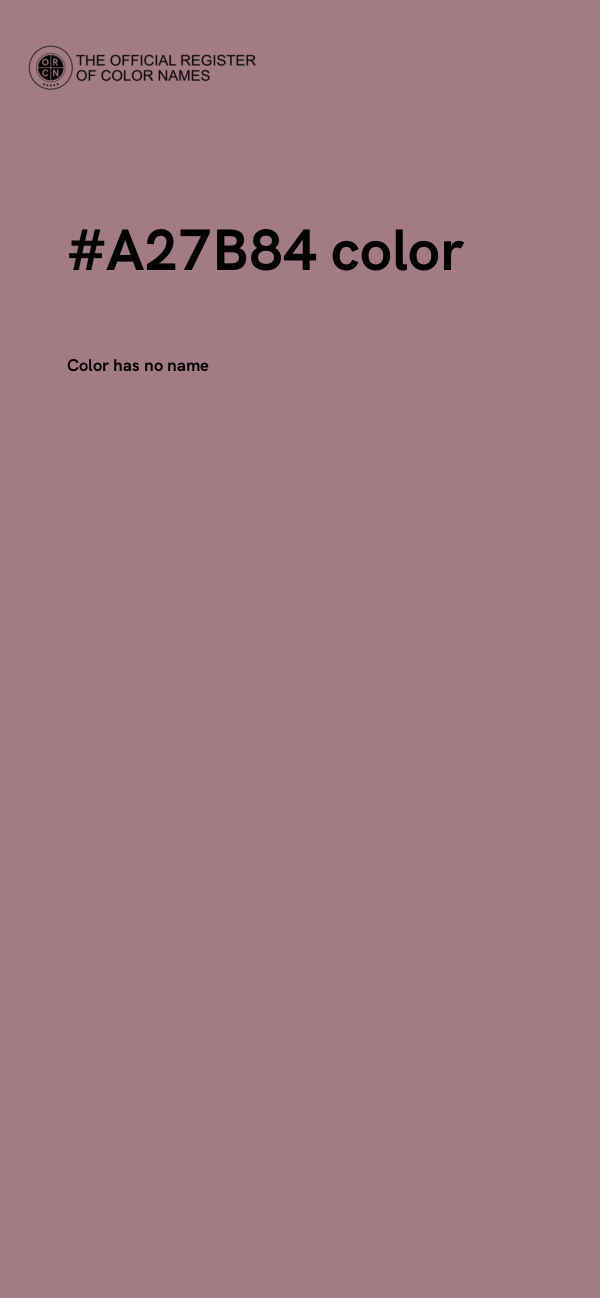 #A27B84 color image