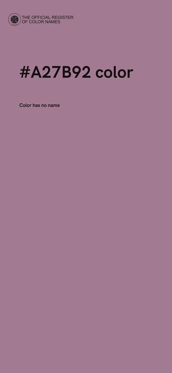#A27B92 color image