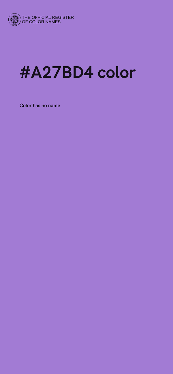 #A27BD4 color image