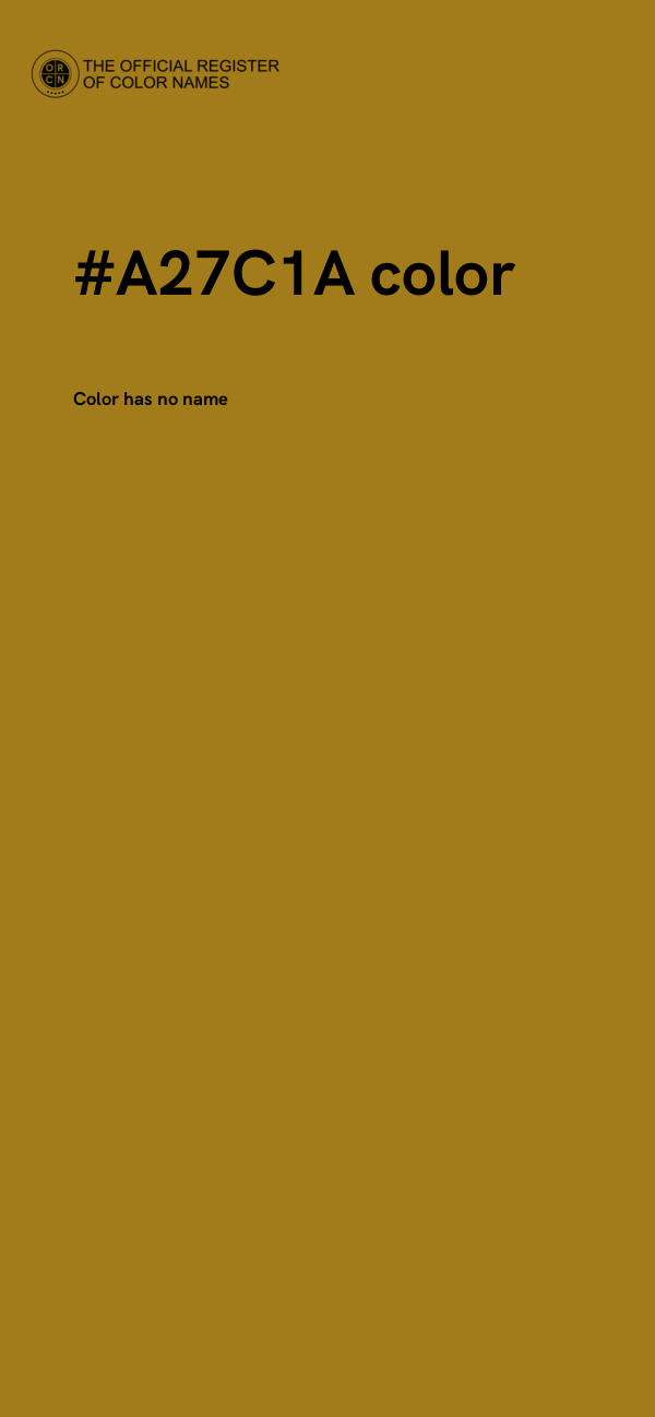#A27C1A color image