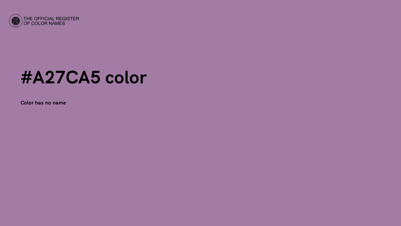 #A27CA5 color image