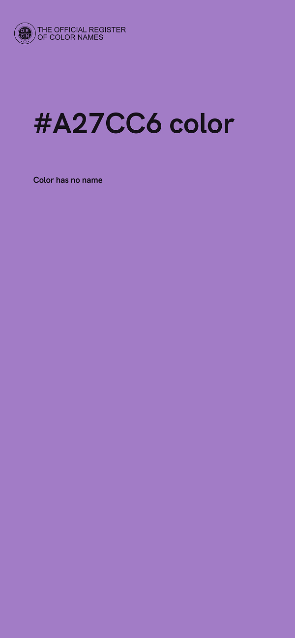 #A27CC6 color image