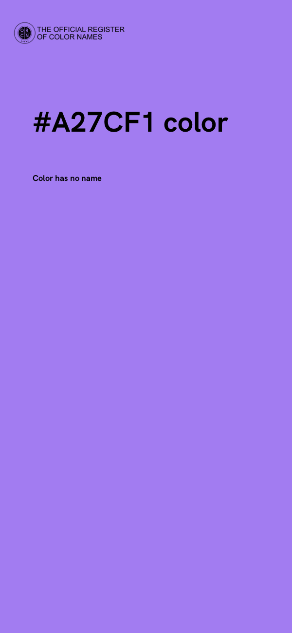 #A27CF1 color image