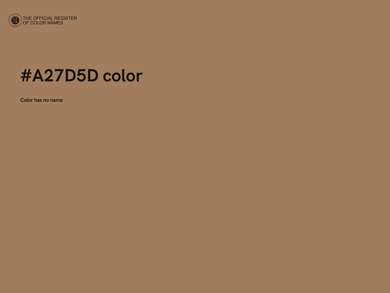 #A27D5D color image