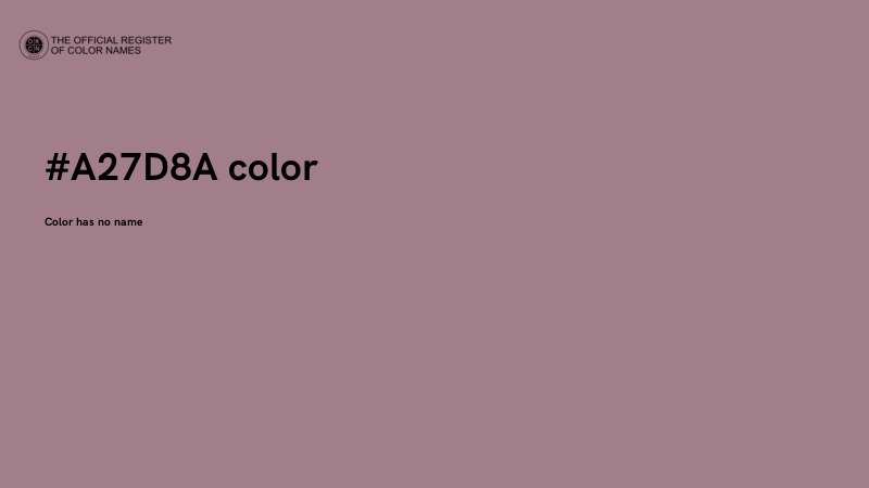 #A27D8A color image