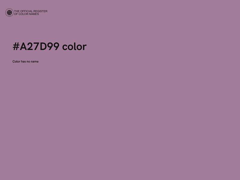 #A27D99 color image