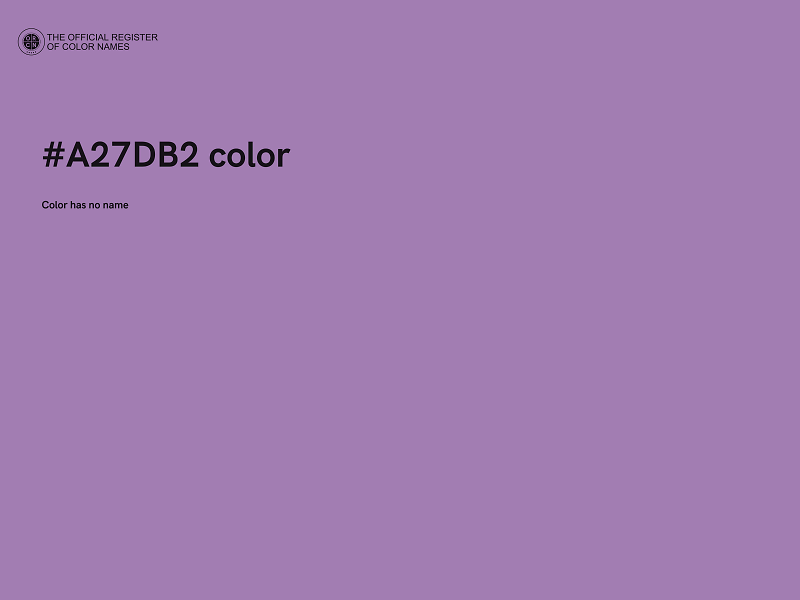 #A27DB2 color image