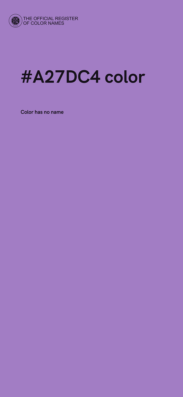#A27DC4 color image