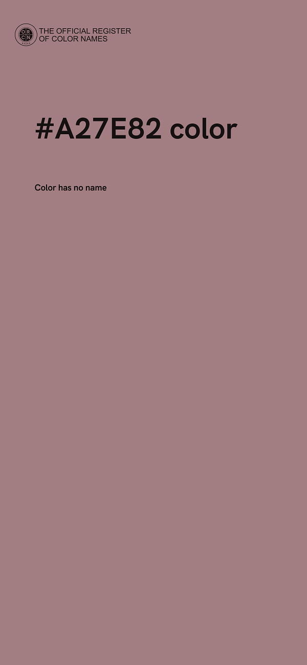 #A27E82 color image