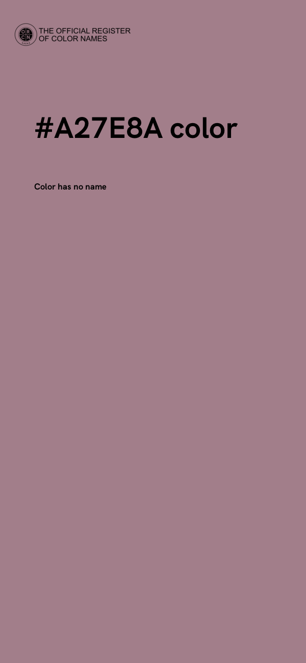 #A27E8A color image