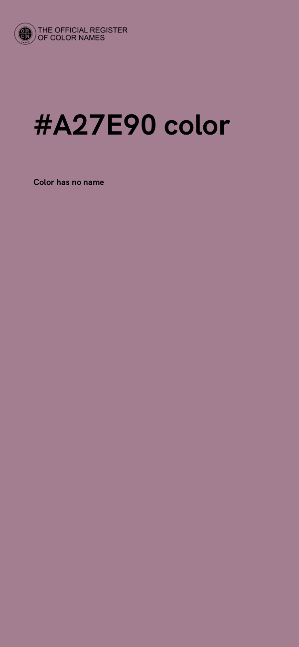 #A27E90 color image