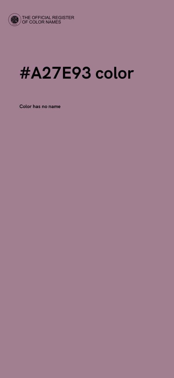 #A27E93 color image