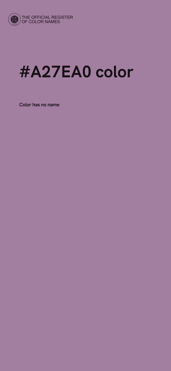 #A27EA0 color image