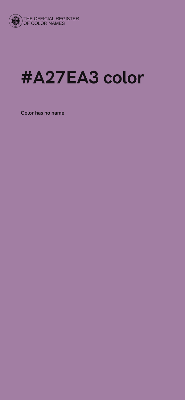 #A27EA3 color image