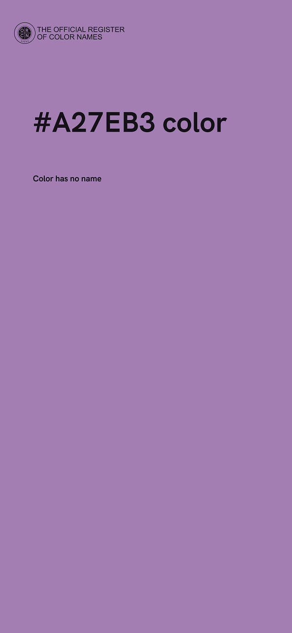 #A27EB3 color image