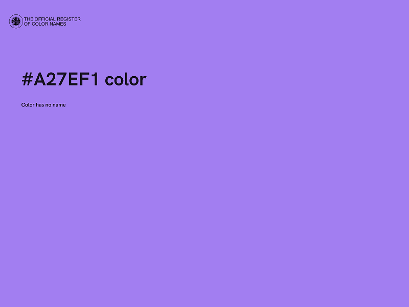 #A27EF1 color image