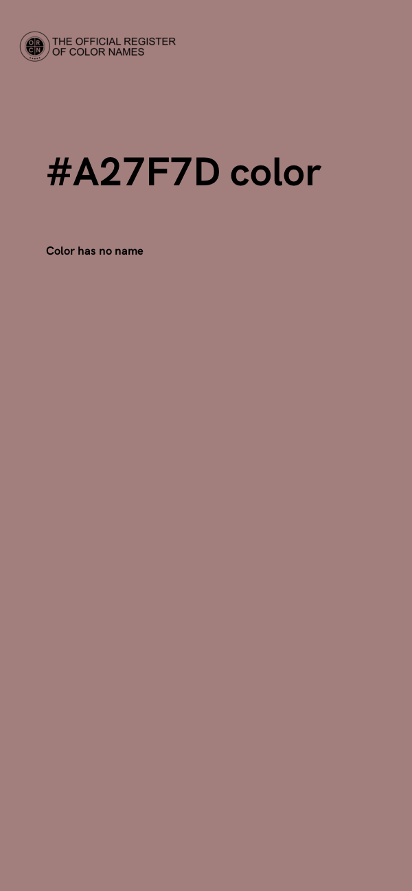 #A27F7D color image