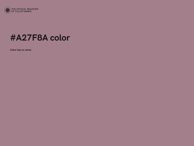 #A27F8A color image