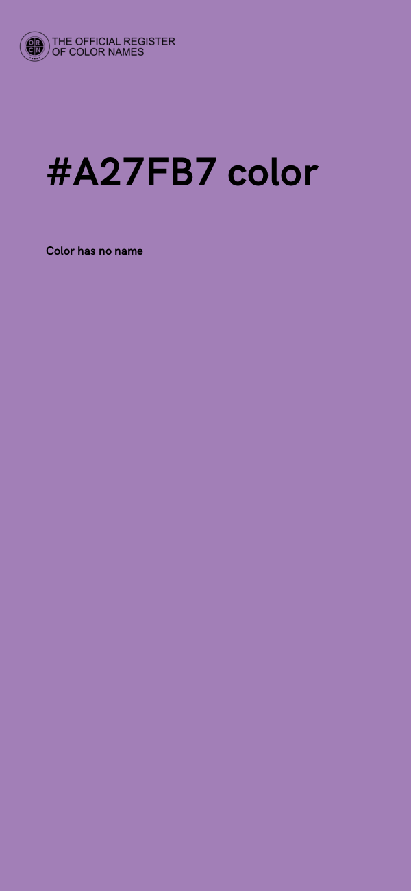 #A27FB7 color image
