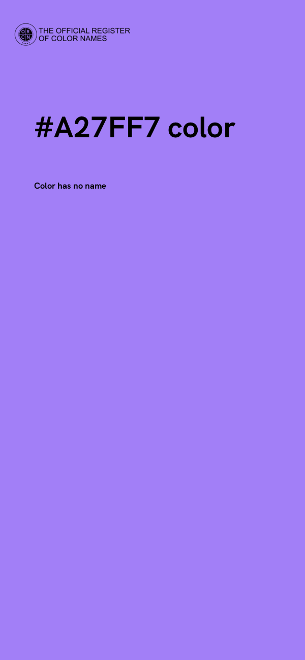 #A27FF7 color image